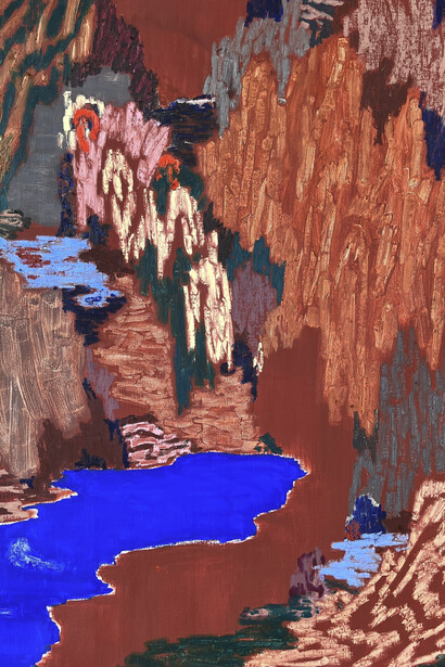 Guðmundur Thoroddsen, Rusty lake, 2024. Courtesy of Asya Geisberg Gallery