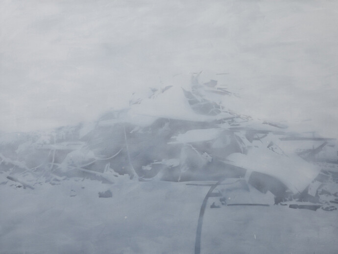 Clemens Wolf, Untitled trash, 2014, Oil on cavnas
140 x 200 cm, Courtesy of Backslash Gallery (Paris)
