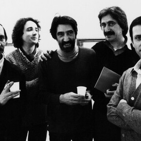 Bernardino Luino con sei pittori del Gruppo Metacosa. Per gentile concessione della Galleria d’Arte Moderna e Contemporanea