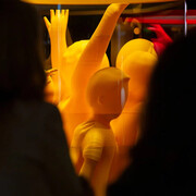 Foules, laboratoire humain, vue d'exposition. Avec l'aimable autorisation du Musée de la civilisation