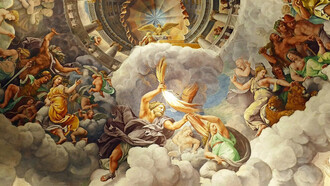 Detalle de 'La caída de los gigantes' de Giulio Romano