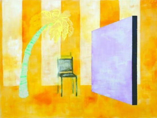 Cara Nahaul, Sit and Pry, 2013, oil on canvas, 132 x 162 cm