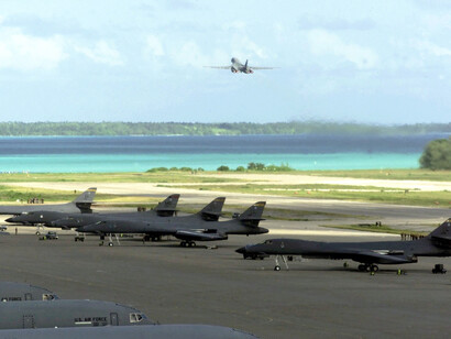 Aviones militares en Diego García