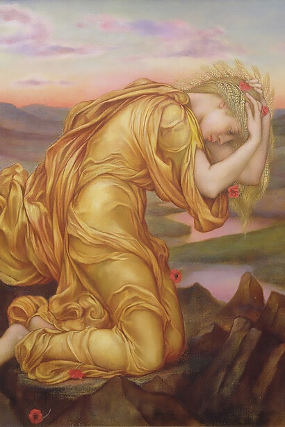 Demeter Mourning for Persephone, Evelyn De Morgan, 1855–1919