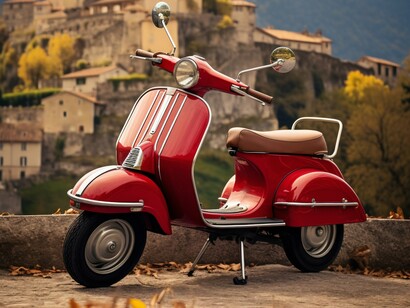 Una vespa rossa: Ma queste sono tutte toppe
scampoli di idee
e non rimane niente
ho le labbra secche
e ghirlande di fiori sotto casa.