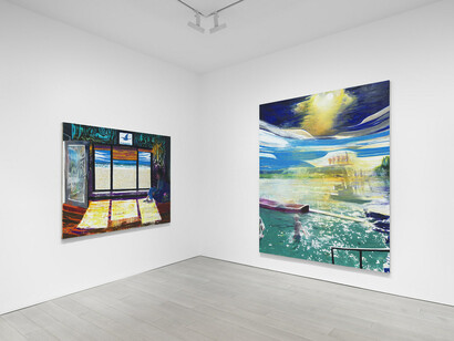 Raffi Kalenderian, Bathers (Nothing comes from nothing), exhibition view. Courtesy of Miles McEnery Gallery