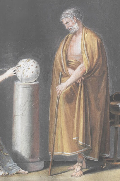 Urania, the Muse of Astronomy, Reveals to Thales the Secrets of the Skies