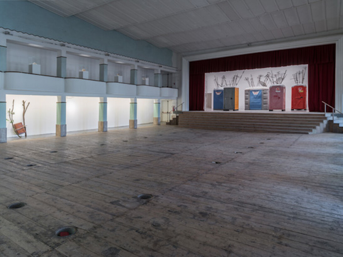 Sislej Xhafa, Fireworks in my Closet, Exhibition view. Courtesy of Galleria Continua