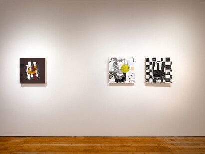 Jo Smail, Thinking like an oyster, exhibition view. Courtesy of Goya Contemporary