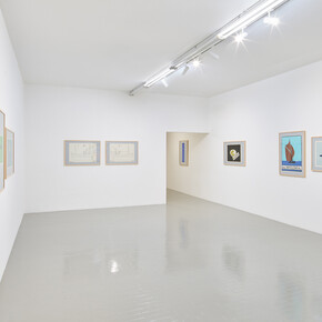 Ian Hamilton Finlay, Fragments, exhibition view. Courtesy of Galleria Massimo Minini 