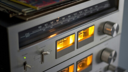 A nostalgic radio playing