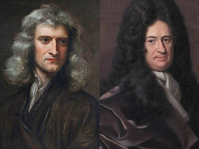 Isaac Newton y Geofrei Leibnitz