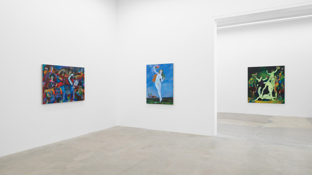 Joshua Petker, Hyacinth canyon, exhibition view. Courtesy of Anat Ebgi