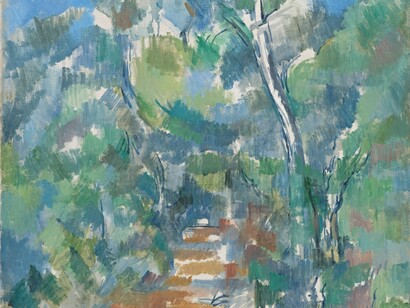 Paul Cézanne, Sous-bois (Chemin du Mas Jolie au Château Noir), 1900-1902. Fondazione Beyeler, Riehen/Basel, Beyeler Collection