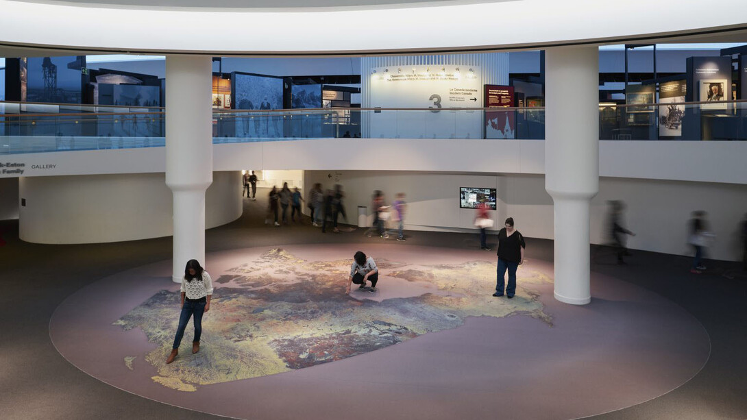 The Canadian history hall, exhibition view. Courtesy of Canadian Museum of Histor