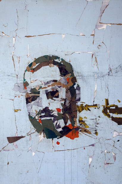 Tammam Azzam Untitled, 2019
Paper collage on canvas 39 x 31 inches
Credits:
Courtesy of the artist and Haines Gallery
