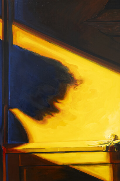 Gabe Cortese, Sacred conversation (annunciation) (detail), 2026. Courtesy of Nazarian / Curcio