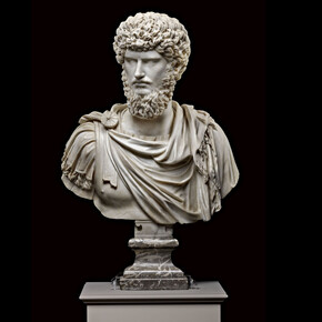 Arte romana e interventi di età rinascimentale, Busto di Lucio Vero, seconda metà del II secolo d.C., marmo, cm 78x65, inv. 4168