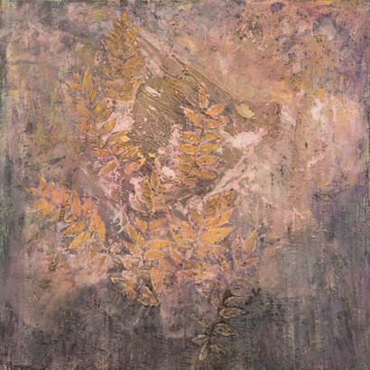 Thornton Dial, Garden of Eden, 2015, fabric, spray paint, and enamel on canvas over wood
66 1/8x66 1/8x2 3/4 inches. Courtesy of the artist and Blum & Poe, Los Angeles/New York/Tokyo