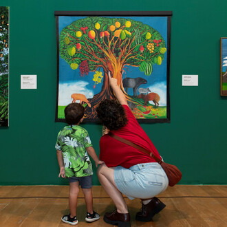 Vários artistas, Macunaíma é Duwid, vista da exposição. Cortesia da Pinacoteca