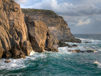 Le scogliere di San'Antioco, Sardegna, Italia
