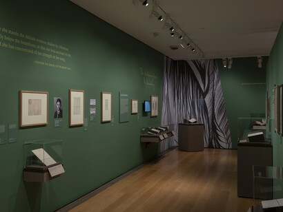 Franz Kafka, exhibition view. Courtesy of the Morgan Library and Museum