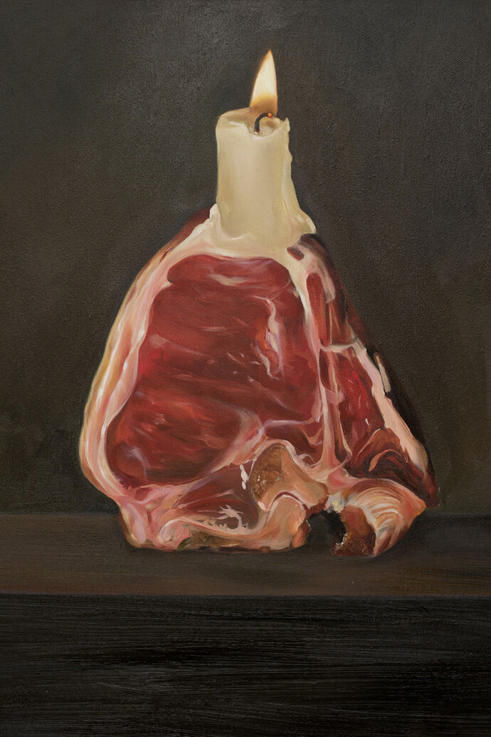 Candle, 2015, Huile sur toile/oil on canvas, 60 x 40 cm