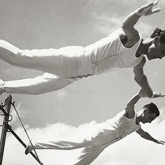 Le sport à l’épreuve, œuvre exposée. Avec l’aimable autorisation du Musée Olympique