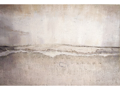 Horizon, 2014, Concrete &amp; acrylic on canvas © David Hepher, courtesy of Flowers Gallery, London and New York