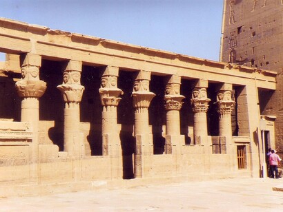 Philae, ingresso al tempio di Iside