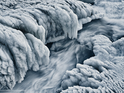 Mark James Ford, Ice Flow II, 39.5” x 59”, Photograph on Acrylic Glass, Courtesy of Agora Gallery