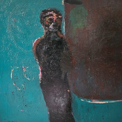 Timur Shardimetov, Untitled (detail), 2023,
200 x 175 cm,
Oil on canvas. Courtesy of the artist and Andakulova Gallery