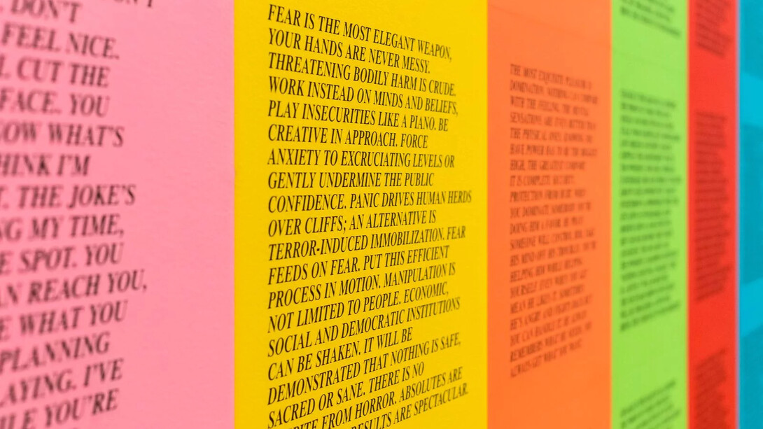 Know my name, global, artwork in exhibition. Courtesy of the National Gallery of Australia