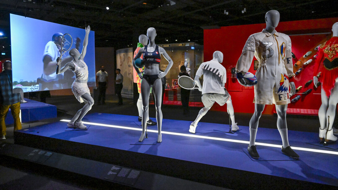 Fashion and sport, exhibition view. Courtesy of the Olympic Museum