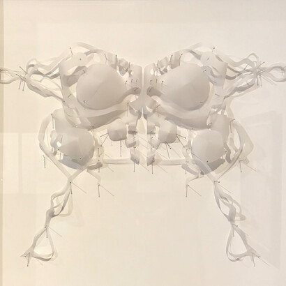 Alonso Campos; Atesorarse, 2023. Papel pergamino recortado. Foto cortesía del Museo de Arte Costarricense