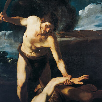 Orazio Riminaldi, Caino uccide Abele, (1620), Firenze, Palazzo Pitti © Opera della Primaziale Pisana