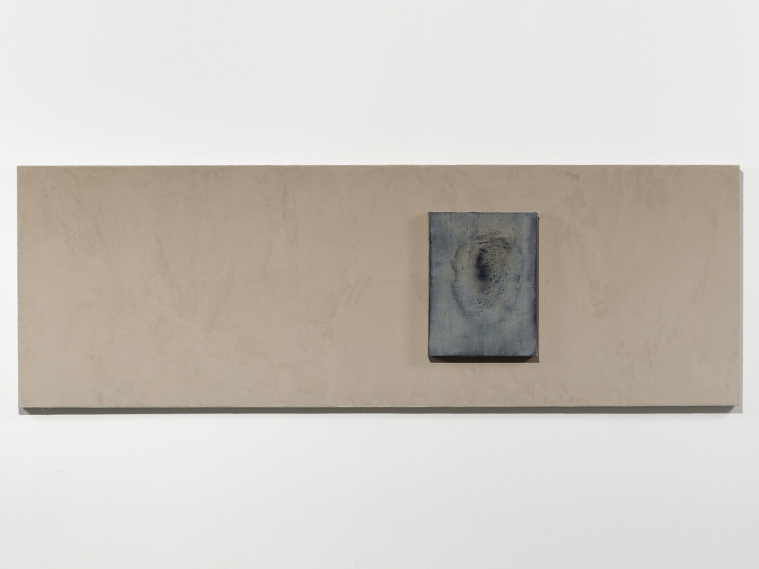 N. Dash. Night Light 2, 2013. Adobe, jute, linen, oil, pigment, watercolor. 27 x 81 inches (68.6 x 205.7 cm)