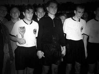 1954 FIFA World Cup in Switzerland, West Germany wins the Cup
