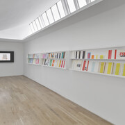Daniel Buren, Pages in situ, exhibition view. Courtesy of Lisson Gallery