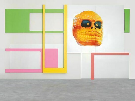 Michel Majerus, your bad taste, 2002, Enamel and silkscreen on aluminum, 155 1/2 x 256 inches; 395 x 650 cm