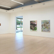 Angela Fraleigh, I have decided not to be hungry, exhibition view. Courtesy of Inman Gallery 