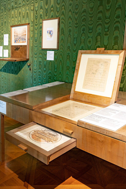 Johann Strauss Wohnung, ausstellungsansicht. Mit freundlicher genehmigung des Musa Museums