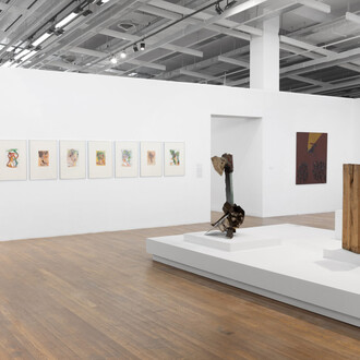 Various artists, La memoria de la colección. El Moderno en el parque [The collection remembers: the Museo Moderno at Parque de la Memoria], exhibition view. Courtesy of Museo de Arte Moderno de Buenos Aires