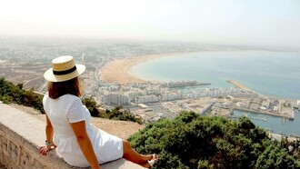 Vista da cidade de Agadir, em Marrocos
