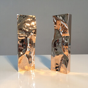 Daniel Chadwick, Come Again, 2015, 8 micron gold-plated bronze, 38mm x 66mm x 190mm (high)
© Daniel Chadwick; photo: Chadwick Studio; courtesy Dadiani Fine Art
