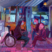 Andrew Hem, Six6, Acrylic and Gouache on Linen, 33x 23cm. 