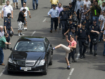 Protests against Uber cars