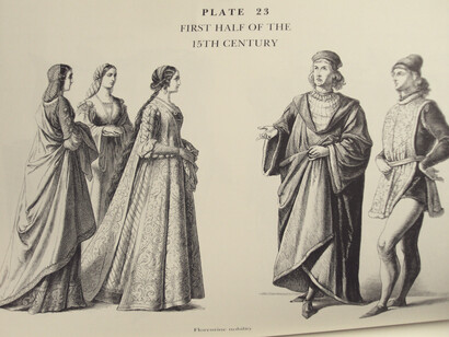 Disegno per la rappresentazione teatrale della Mandragola