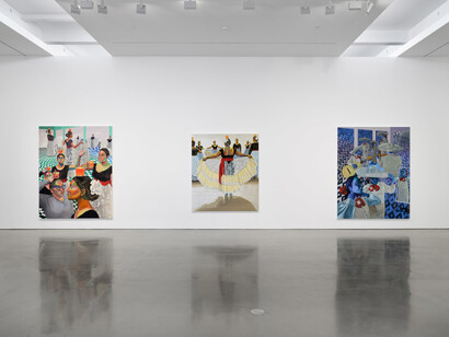 Aliza Nisenbaum, Altanera, preciosa y orgullosa, exhibition view. Courtesy of Regen Projects 
