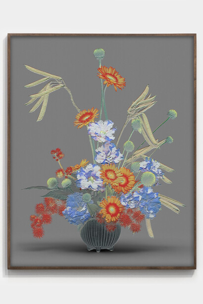Jessica Eaton, MF 26 v01, 2023. Pigment print, framed with Museum Glass,
50 x 40 inches (127 x 101.6 cm),
edition of 5 plus 2 artist's proofs. Courtesy of the artist and M+B Gallery